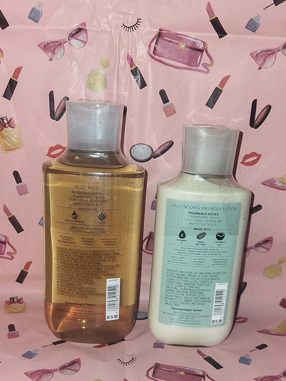 Bath & Body Works 2 Pc. Neapolitan Ice Cream Set Body Wash & Lotion FS Sealed